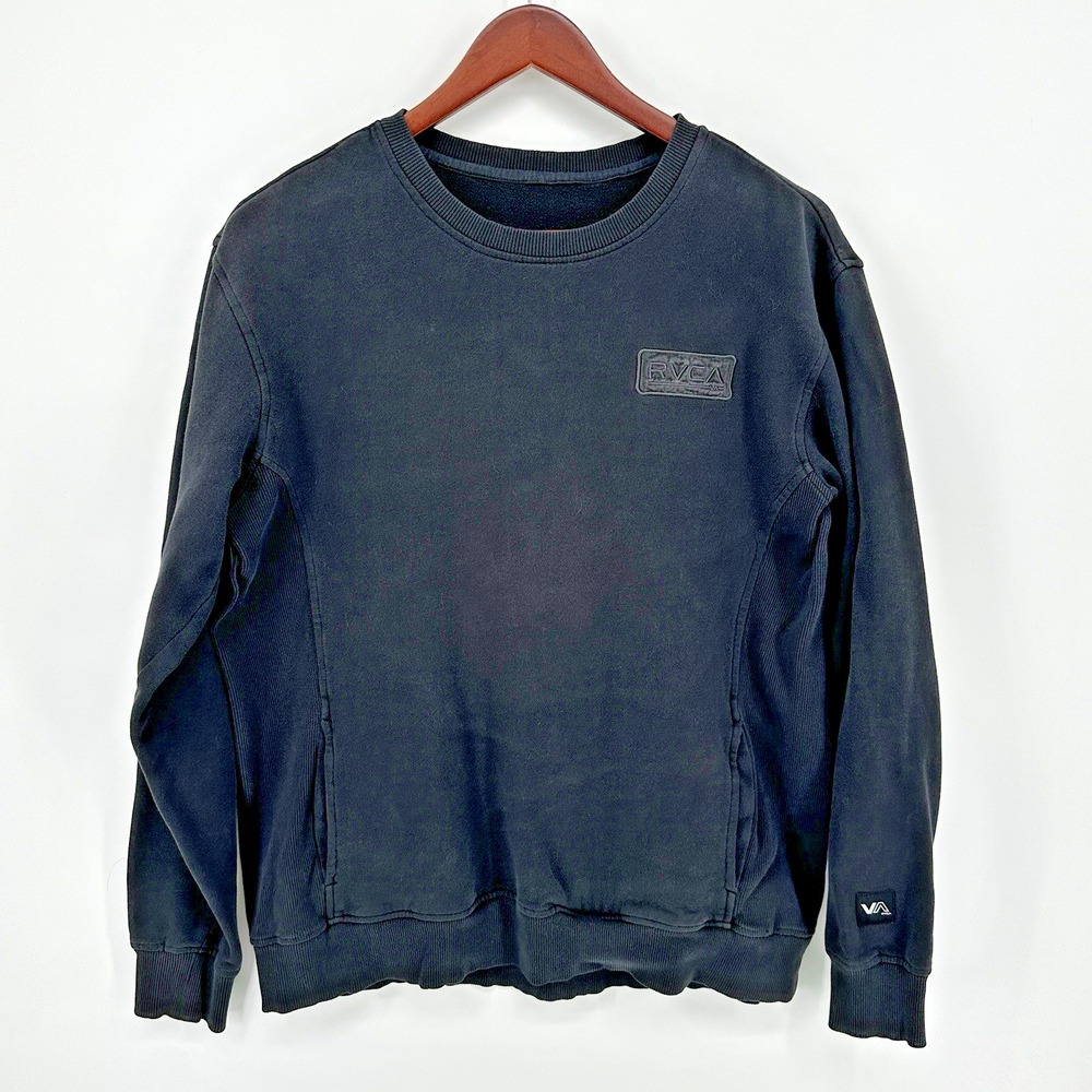 RVCA Sweatshirt Pullover Men's XL Patch Crew Streetwear Skate Surf Athleisure